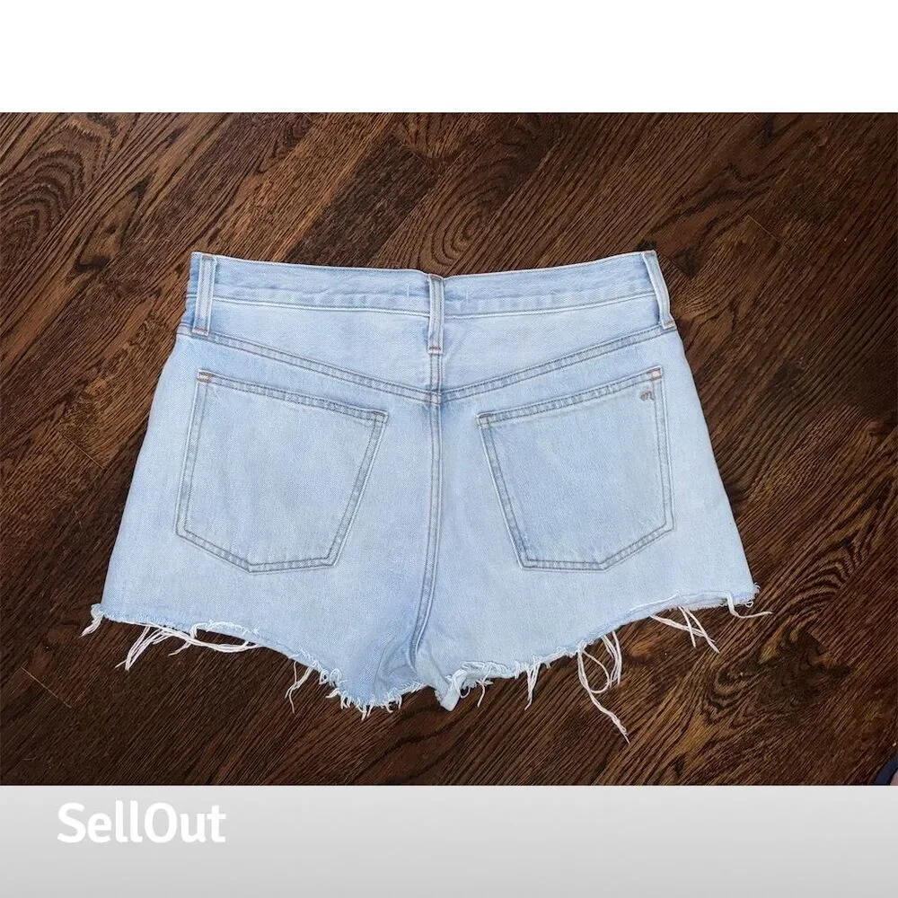 Madewell Women's Relaxed Denim Shorts Blue Standard Size‎ 28 Cedarcroft Wash